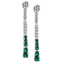 Ohrringe Sovrani Dame in Silber Zirconia J6554SOVRASNI - J6554SOVRASNI